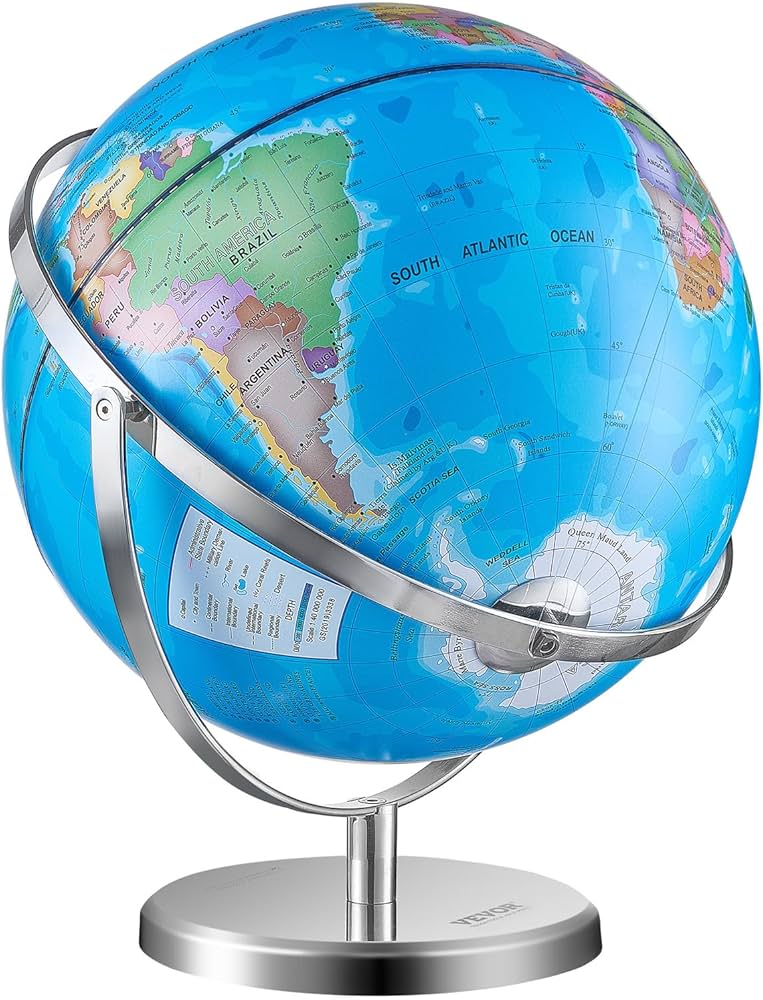 Amazon.com: VEVOR Illuminated World with Stand, 13 in/330.2
